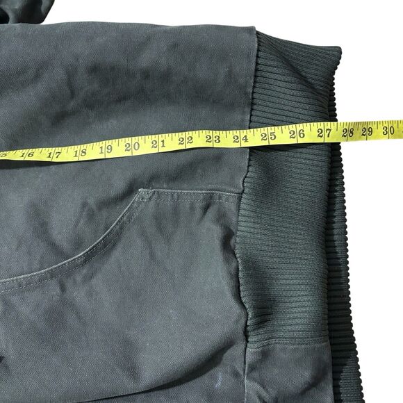 Carhartt Jacket Men’s 4XL Hooded Duck Canvas Quilt-Lined Moss Green J130 READ - Picture 3 of 9